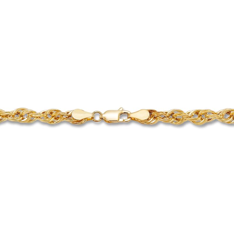 Main Image 2 of Rope Chain Necklace Hollow 10K Yellow Gold 20&quot;