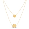 Thumbnail Image 0 of Layered Concave Disc Necklace 14K Yellow Gold 17"