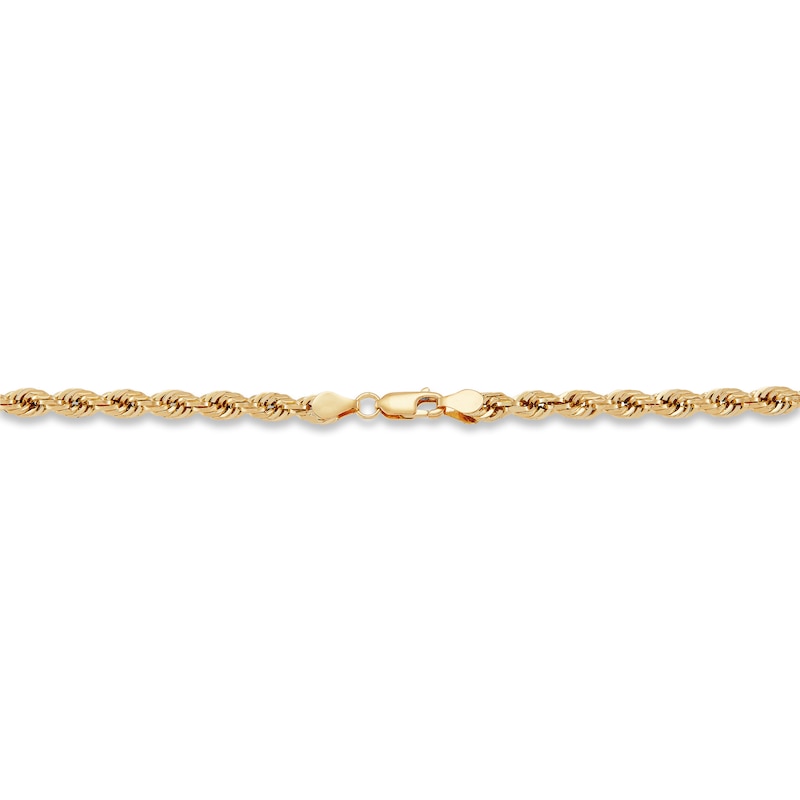 Hollow Rope Chain 5mm 14K Yellow Gold 14K Yellow Gold 22