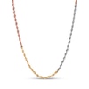 Thumbnail Image 0 of Hollow Rope Chain Necklace 14K Tri-Tone Gold 18"