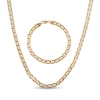 Thumbnail Image 1 of Hollow Mariner Link Chain Set 10K Yellow Gold 8&quot;/22&quot;