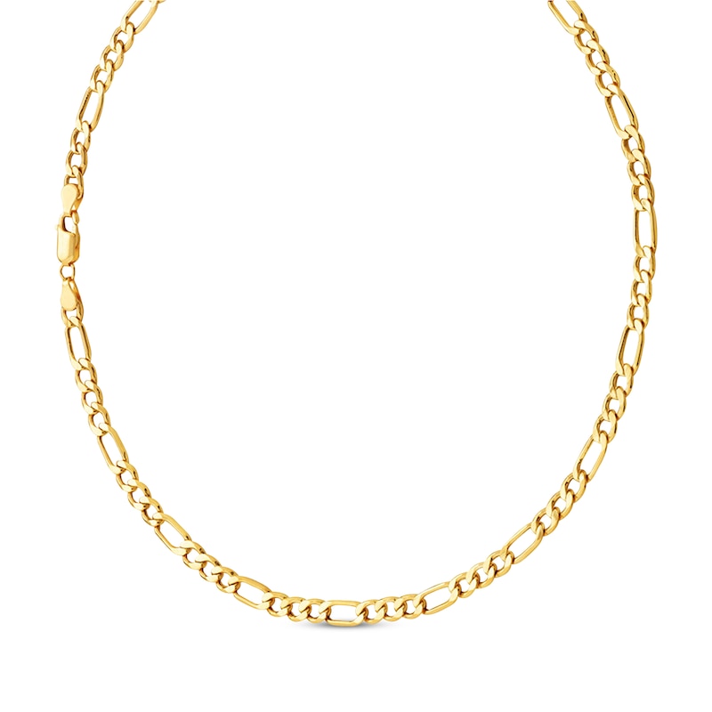 Main Image 2 of Figaro Chain Necklace & Bracelet Boxed Set 10K Yellow Gold