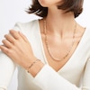 Thumbnail Image 4 of Figaro Chain Necklace & Bracelet Boxed Set 10K Yellow Gold