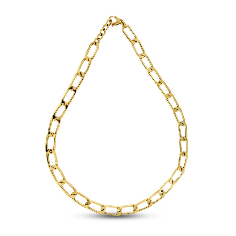 Oval Link Necklace 10K Yellow Gold 16"