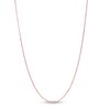 Box Chain Necklace 14K Rose Gold 18"