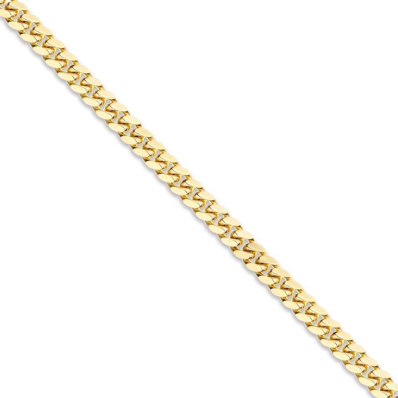 Solid Cuban Chain Necklace 14K Yellow Gold 22