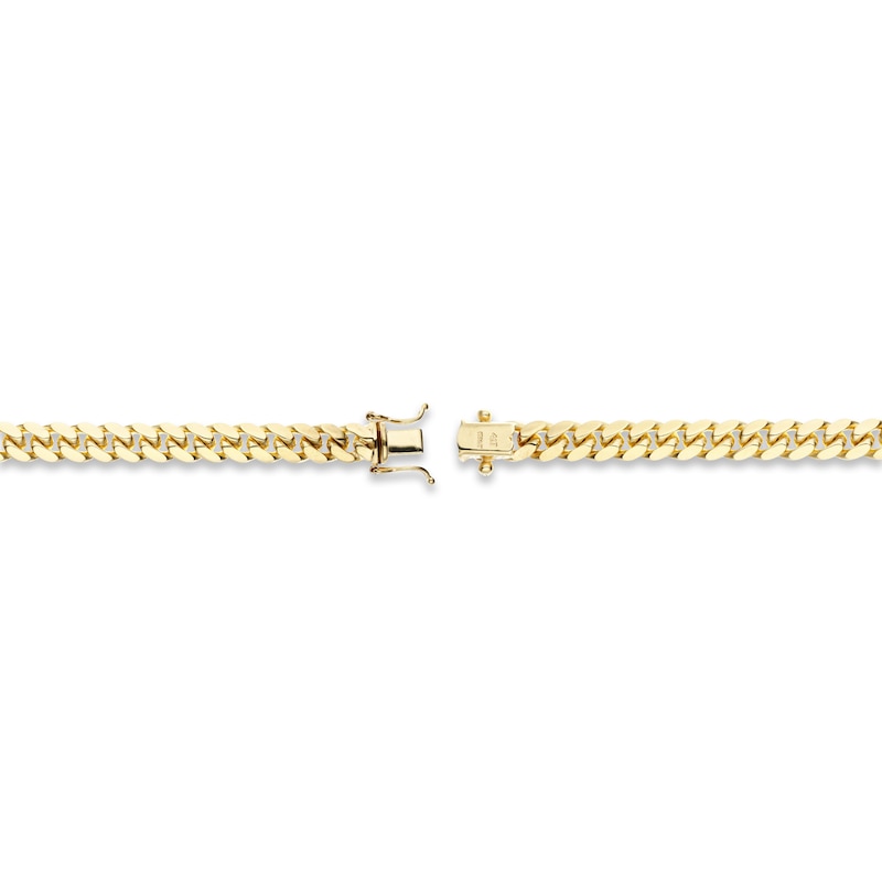 Main Image 3 of Cuban Chain Necklace Solid 14K Yellow Gold 22&quot;