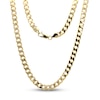 Thumbnail Image 0 of Solid Curb Chain Necklace 14K Yellow Gold 22"