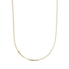 Square Box Chain Necklace 14K Yellow Gold 18"