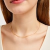 Thumbnail Image 2 of Hollow Square Box Chain Necklace 14K Yellow Gold 18"