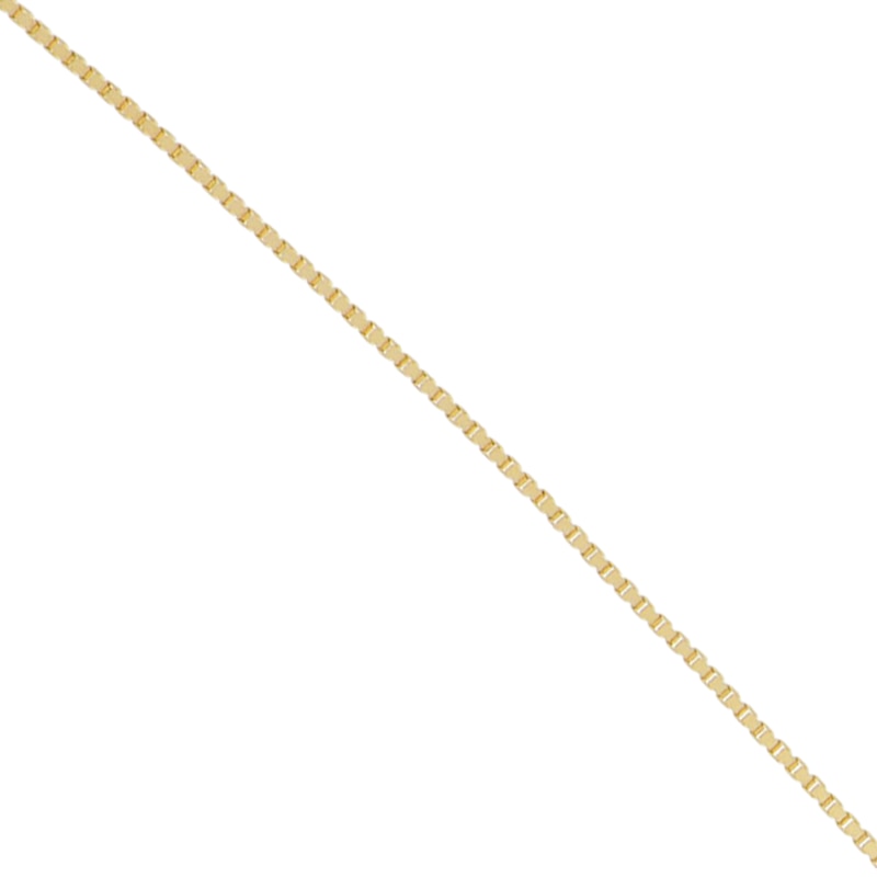 Main Image 2 of Square Box Chain Necklace Hollow 14K Yellow Gold 20&quot;