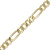 Thumbnail Image 2 of Figaro Chain Necklace Hollow 10K Yellow Gold 24&quot;