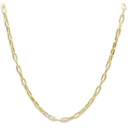 Paperclip Necklace 10K Yellow Gold 18&quot;