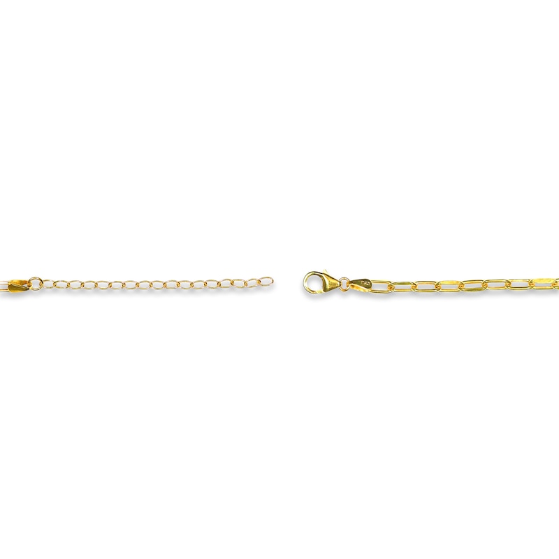 Main Image 3 of Paperclip Necklace Hollow 10K Yellow Gold 18&quot;
