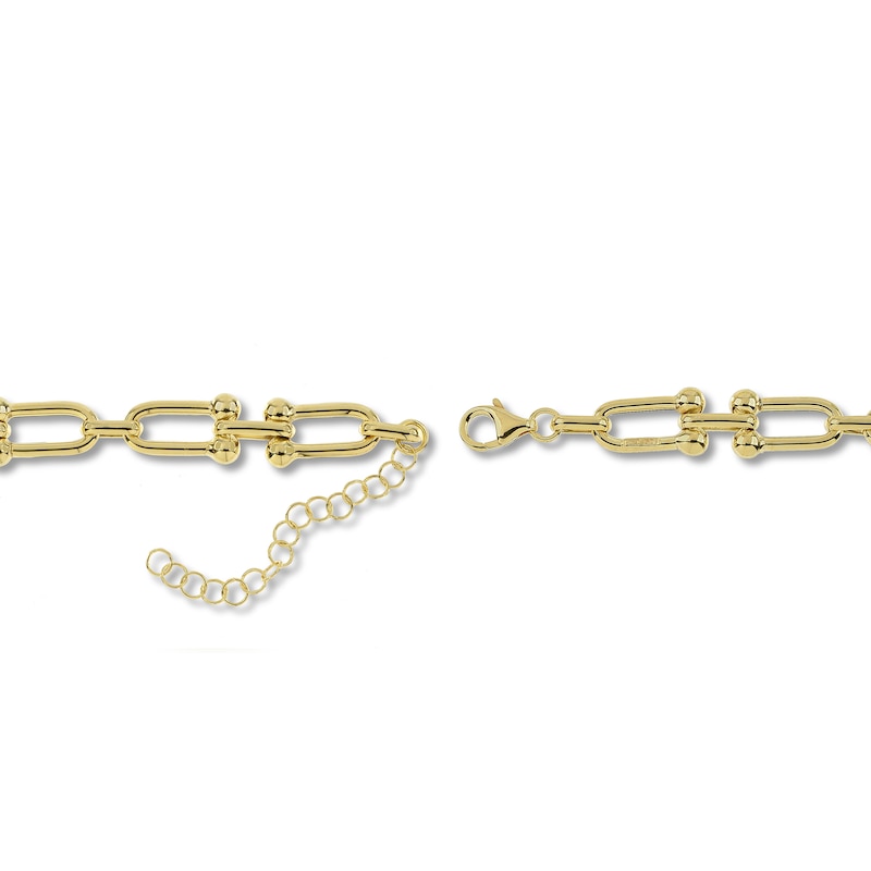 Main Image 2 of Link Necklace Hollow 10K Yellow Gold 16&quot;