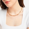 Thumbnail Image 3 of Link Necklace Hollow 10K Yellow Gold 16&quot;