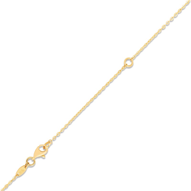 "Amor" Necklace 14K Yellow Gold 18"