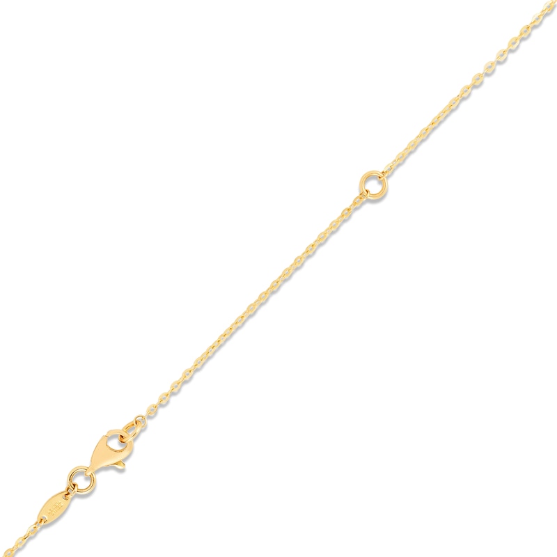 "Love" Necklace 14K Two-Tone Gold 18"