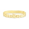 Thumbnail Image 1 of Diamond-Cut Basketweave Bracelet 14K Yellow Gold 7.25"