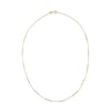 Diamond-Cut Bead Necklace 14K Tri-Tone Gold 17"