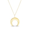 Thumbnail Image 1 of Crescent Moon Necklace 14K Yellow Gold 17&quot;