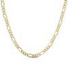 Thumbnail Image 1 of 2mm Figaro Chain Necklace Hollow 14K Yellow Gold 18&quot;
