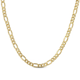 Men's Figaro Chain Necklace 14K Yellow Gold 20&quot;