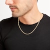 Thumbnail Image 2 of Figaro Chain Necklace Hollow 14K Yellow Gold 20&quot;