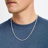 Thumbnail Image 3 of Box Chain Necklace Hollow 10K White Gold 22&quot;