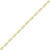 Thumbnail Image 1 of Solid Paperclip Necklace 14K Yellow Gold 16"