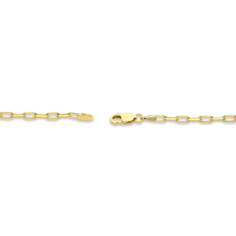 Paperclip Necklace 14K Yellow Gold 18"