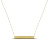 Pattern Bar Necklace 14K Yellow Gold 18"