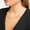 Thumbnail Image 1 of Paperclip Station Necklace 10K Yellow Gold 18"