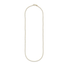 Cable Chain Necklace Solid 14K Yellow Gold 18"