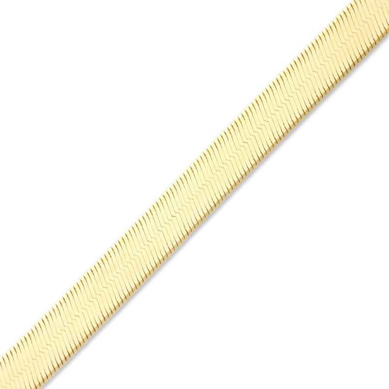 Main Image 2 of Herringbone Necklace Solid 10K Yellow Gold 20&quot;