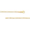 Thumbnail Image 2 of Solid Paperclip Necklace 14K Yellow Gold 18"