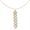 Thumbnail Image 1 of Diamond-cut Bead Drop Necklace 14K Two-Tone Gold 18&quot;