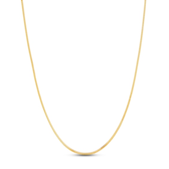 Foxtail Chain Solid 14K Yellow Gold 20"