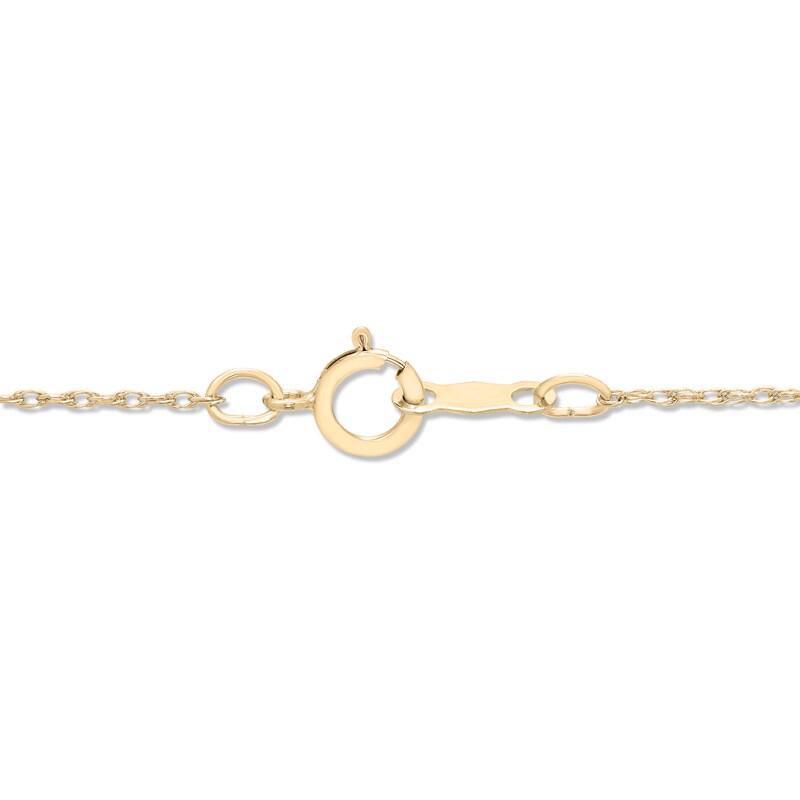 Infinity Knot Medallion Necklace 10K Yellow Gold 18"