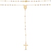Thumbnail Image 1 of Beaded Rosary 14K Tri-Tone Gold 17&quot;