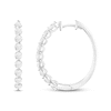 Thumbnail Image 1 of KAY Lab-Grown Diamonds Oval Hoop Earrings 2 ct tw 14K White Gold