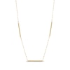 Thumbnail Image 1 of Bar Station Chain Necklace 10K Yellow Gold 18”