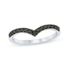Thumbnail Image 1 of Now + Forever Black Diamond Chevron Anniversary Band 1/4 ct tw 10K White Gold