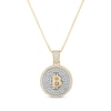 Thumbnail Image 0 of Men's Diamond "B" Medallion Necklace 2-1/10 ct tw 10K Yellow Gold 22"