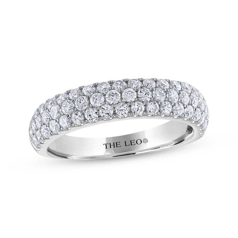 Main Image 1 of THE LEO Diamond Three-Row Anniversary Band 1 ct tw 14K White Gold