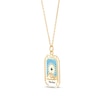 Thumbnail Image 2 of &quot;The Sun&quot; Tarot Card Enamel Necklace 10K Yellow Gold 18&quot;