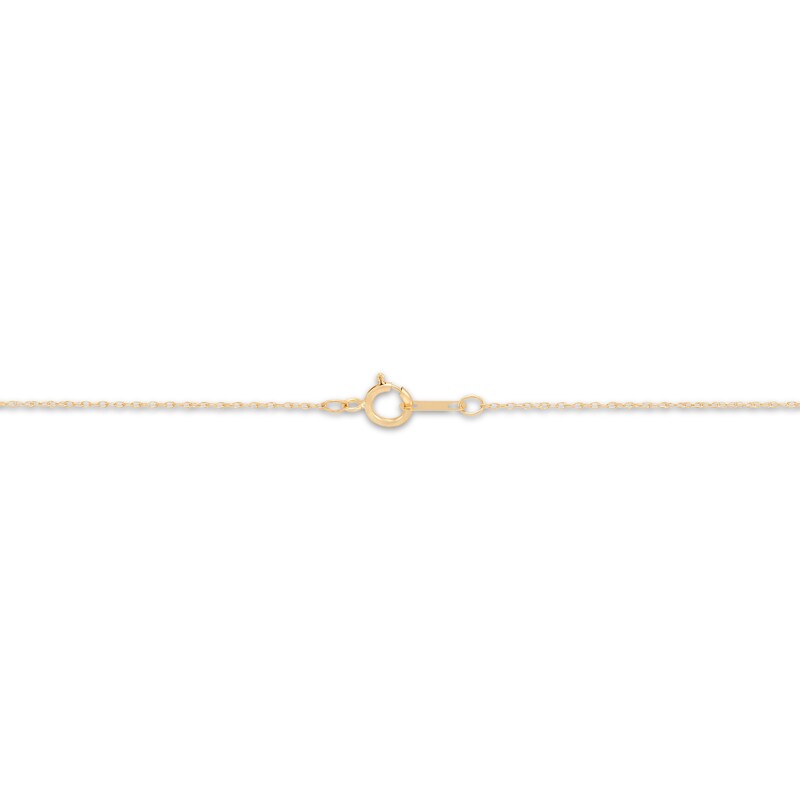 Main Image 4 of &quot;Love&quot; Engraved Heart Locket 10K Yellow Gold 18&quot;