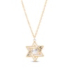Thumbnail Image 1 of Star of David Necklace 14K Yellow Gold 17&quot;