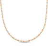 Thumbnail Image 1 of Chevron Link Necklace 10K Tri-Tone Gold 18&quot;
