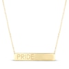 Thumbnail Image 1 of Pride Bar Necklace 10K Yellow Gold 20&quot;